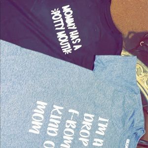 Custom Designed shirts, cups, decals, & onesies.